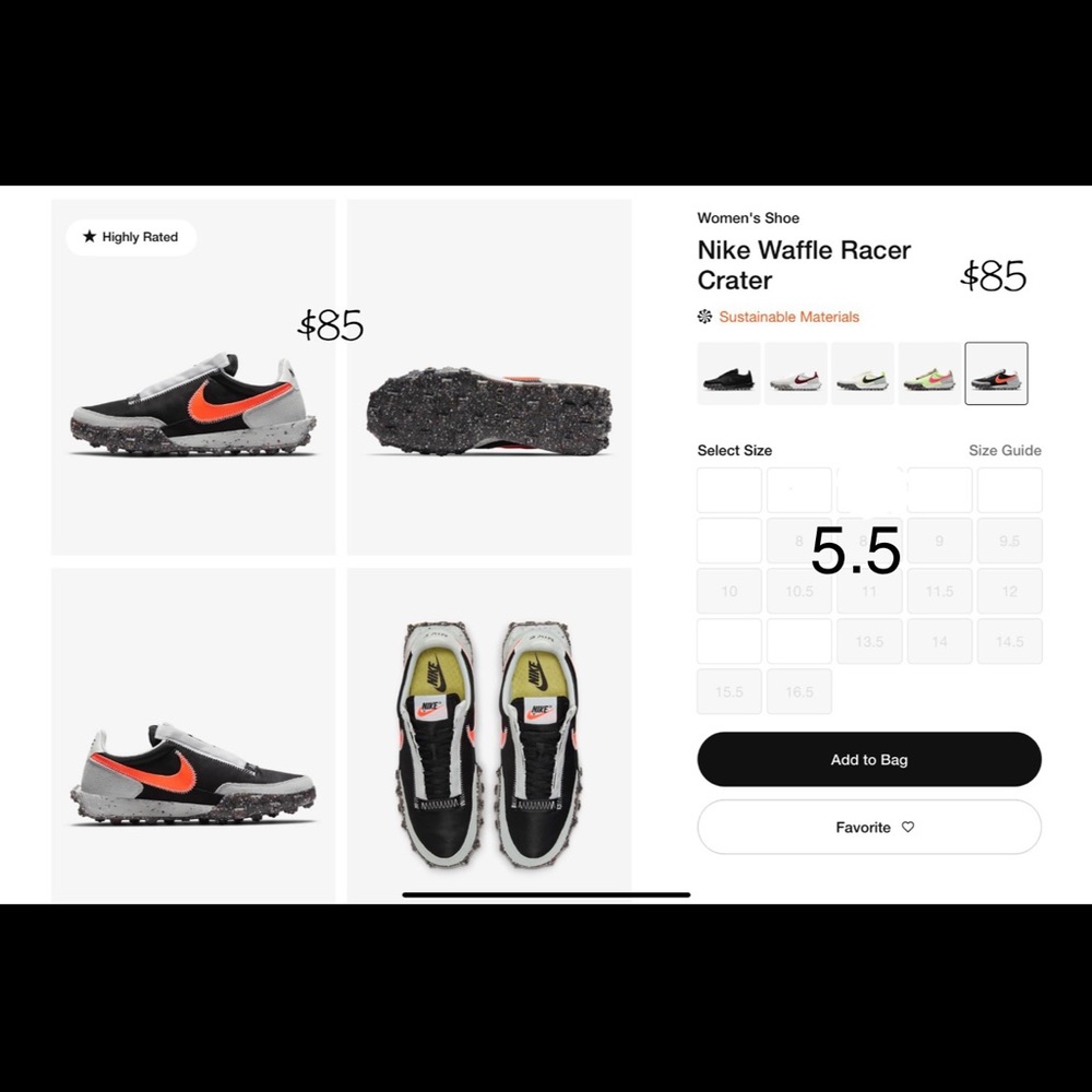 Nike Waffle Racer Crater